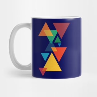 Puzzle game of Abstract Geometric Triangles Mug